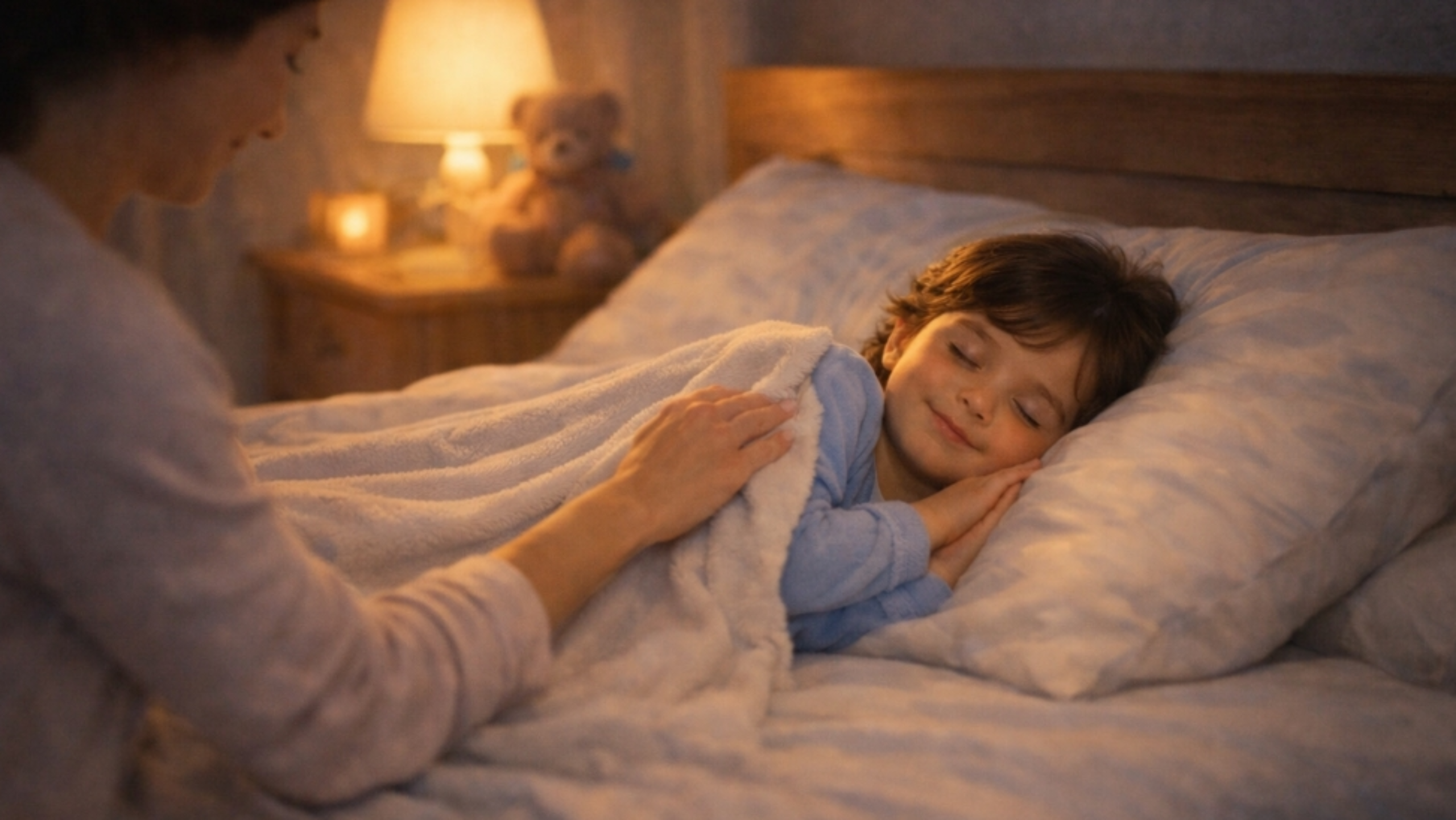 The child is asleep